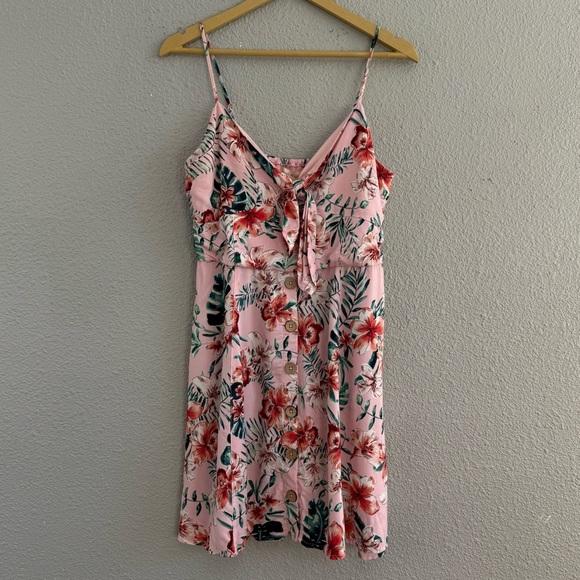 Band of Gypsies Strappy Floral Dress Size Large NWT - Picture 1 of 5
